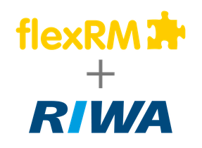 flexRM und RIWA als Logo ein eingespieltes Team